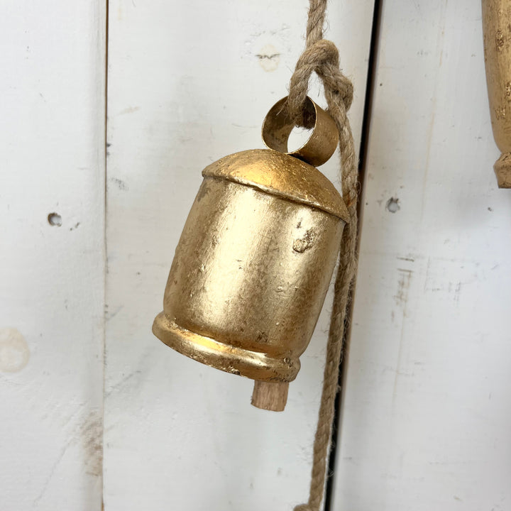 6' Gold Bell Garland