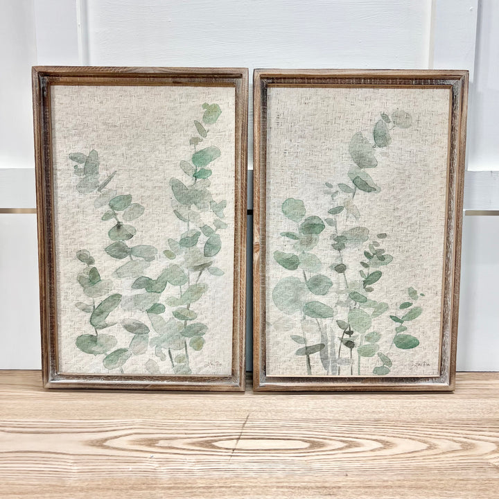 Textured Eucalyptus Wall Art