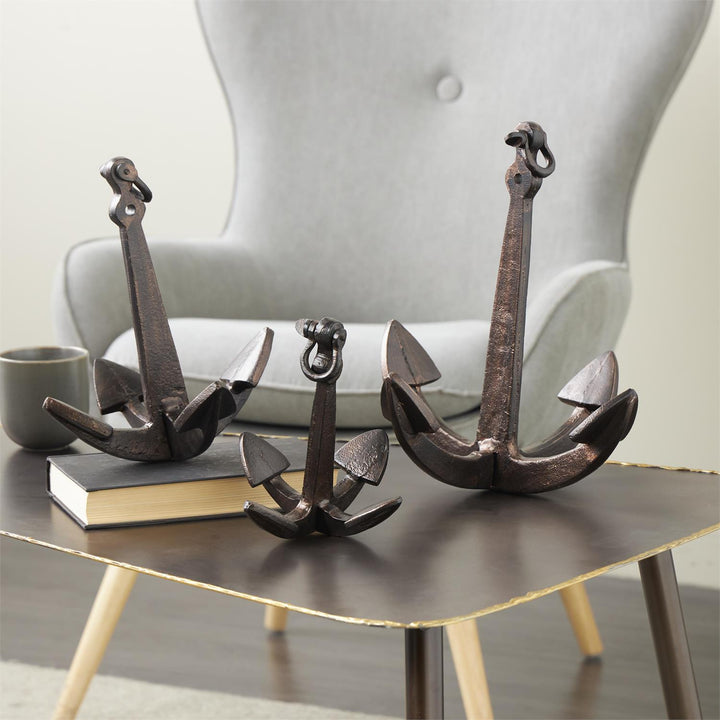 Metal Anchor Sculpture - 3 Sizes