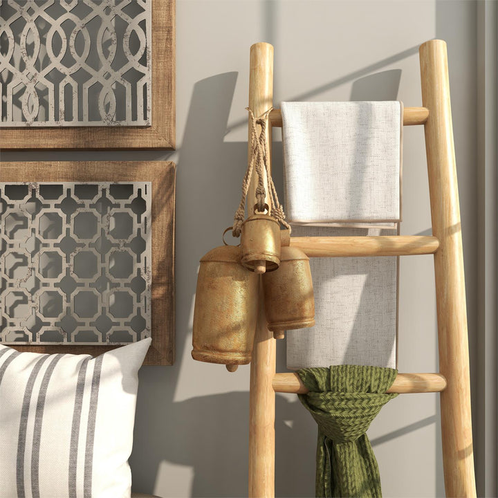 Gold Bells with Jute Rope, 3 Sizes