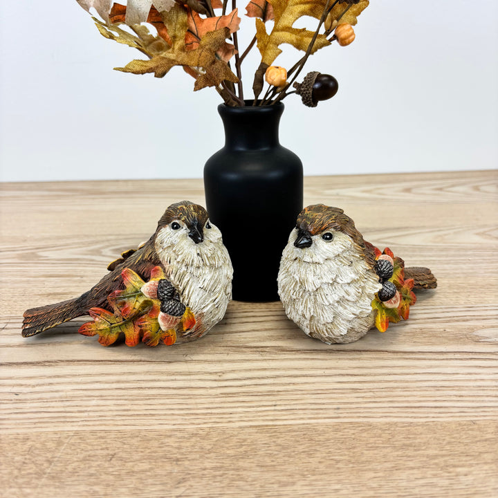 Autumn Oak Leaf Birds - Set of 2