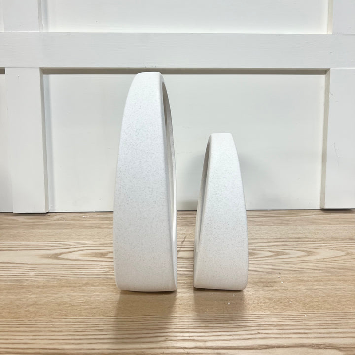 Ceramic Speckled Sculptures - Set of 2