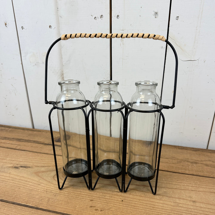 Black Test Tubes with Handle - Two Styles