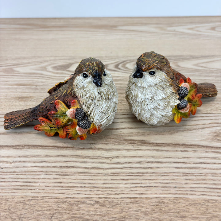 Autumn Oak Leaf Birds - Set of 2