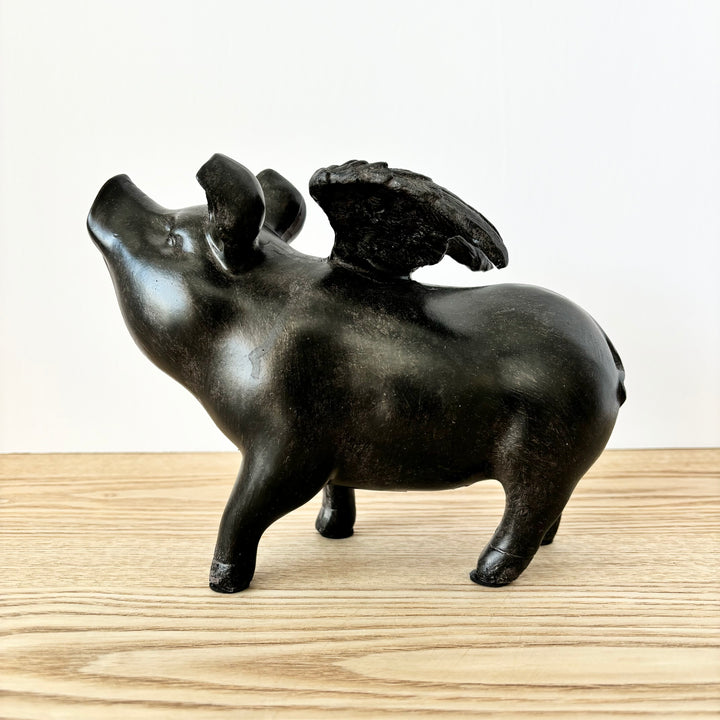Flying Pig Figurine