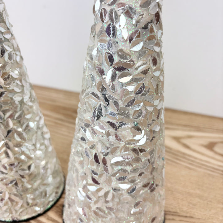 Beaded Cone Trees, Set of 3