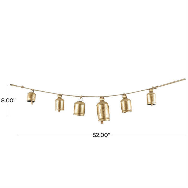 6' Gold Bell Garland