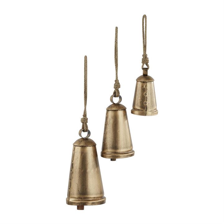 Triangle Shaped Gold Bells