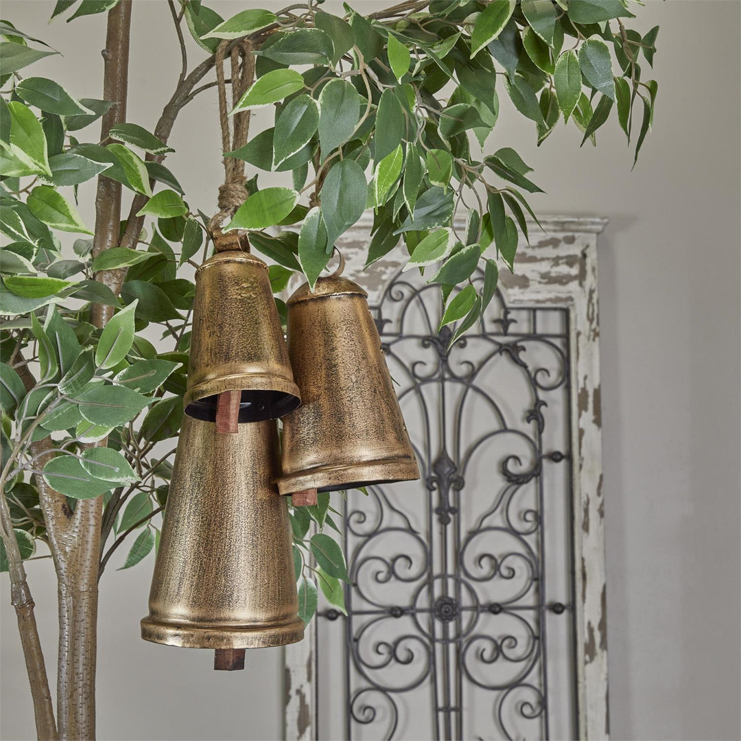 Triangle Shaped Gold Bells
