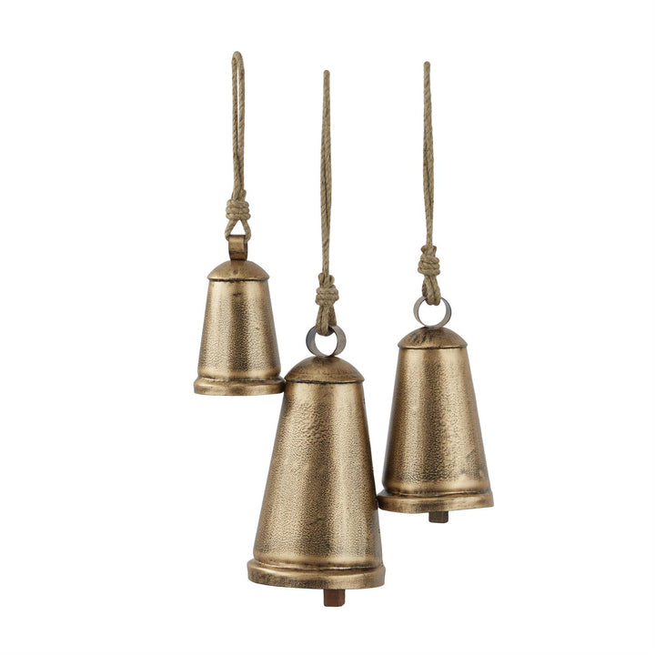 Triangle Shaped Gold Bells