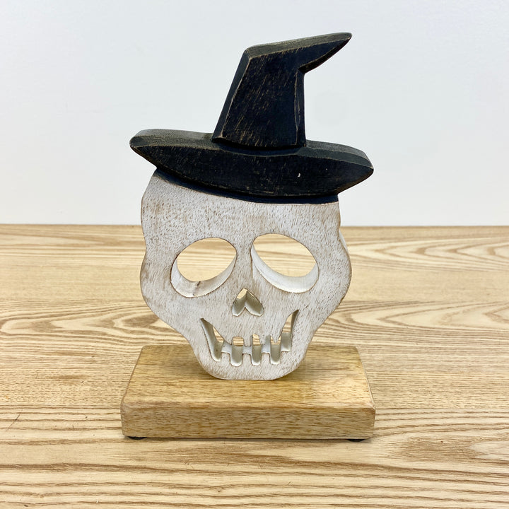 Carved Skull with Hat