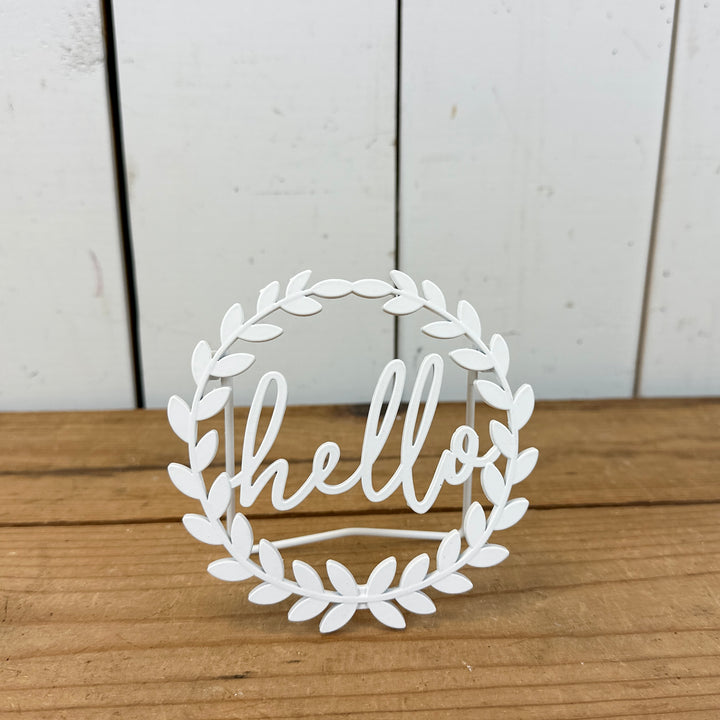 Small White Metal Signs