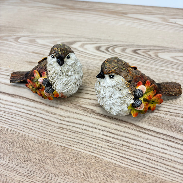 Autumn Oak Leaf Birds - Set of 2