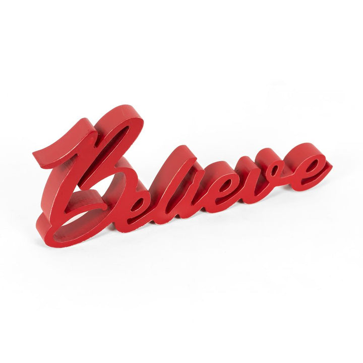 Believe Wood Cutout