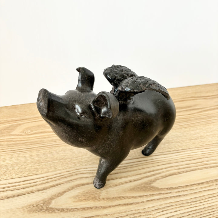 Flying Pig Figurine