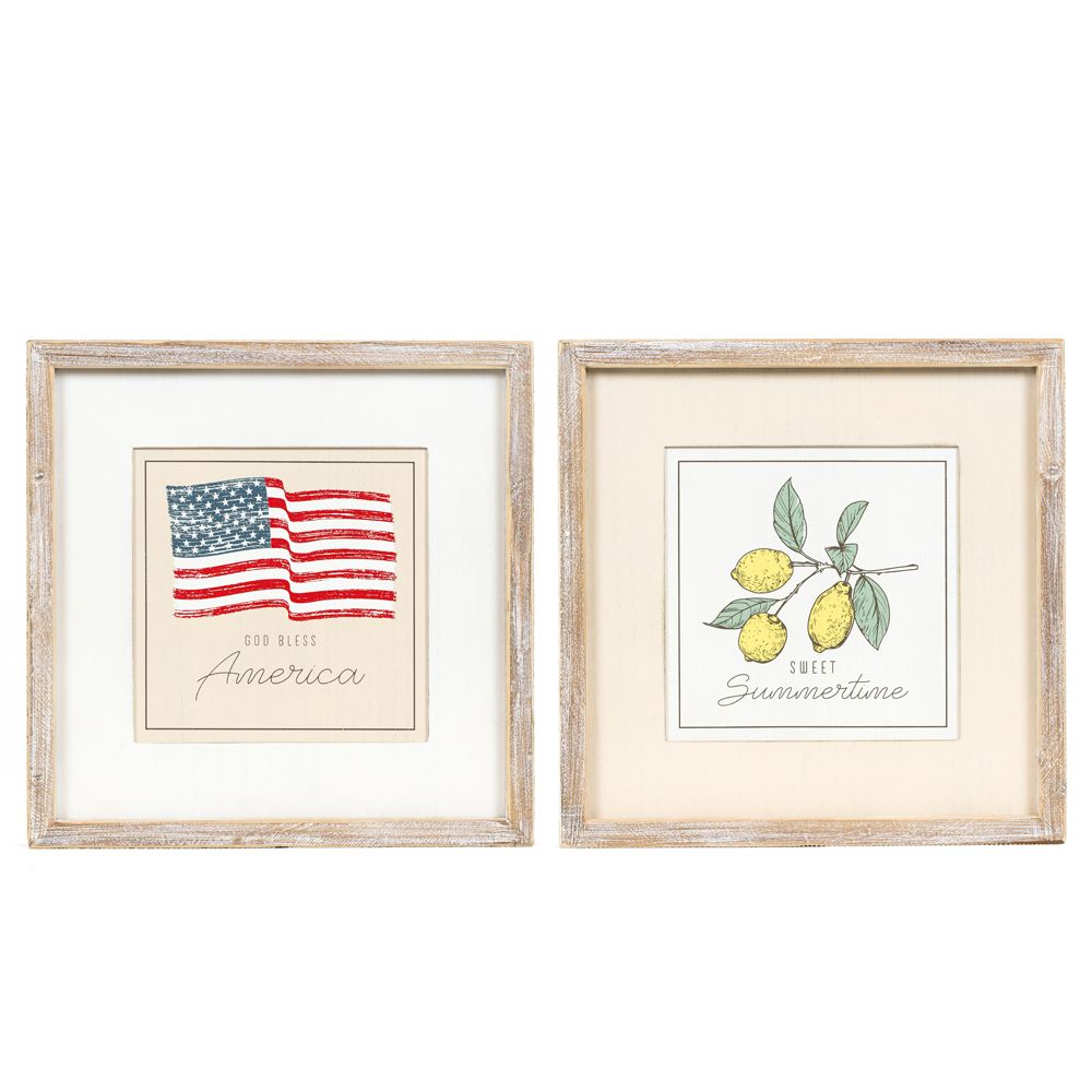 God Bless America / Sweet Summertime Reversible Sign