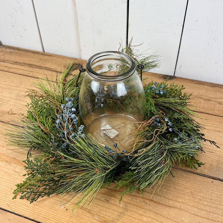 6.5" Juniper Candle Ring