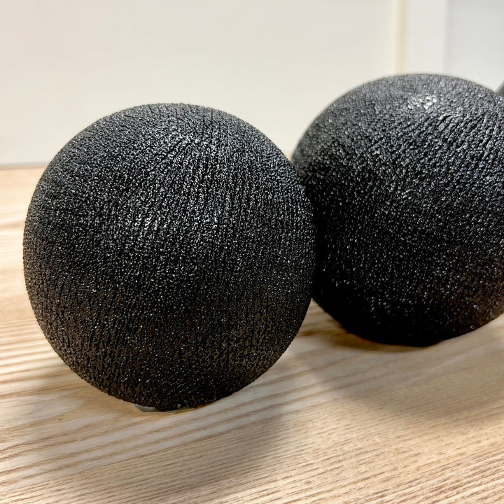 Ceramic Black Orbs - Set of 3
