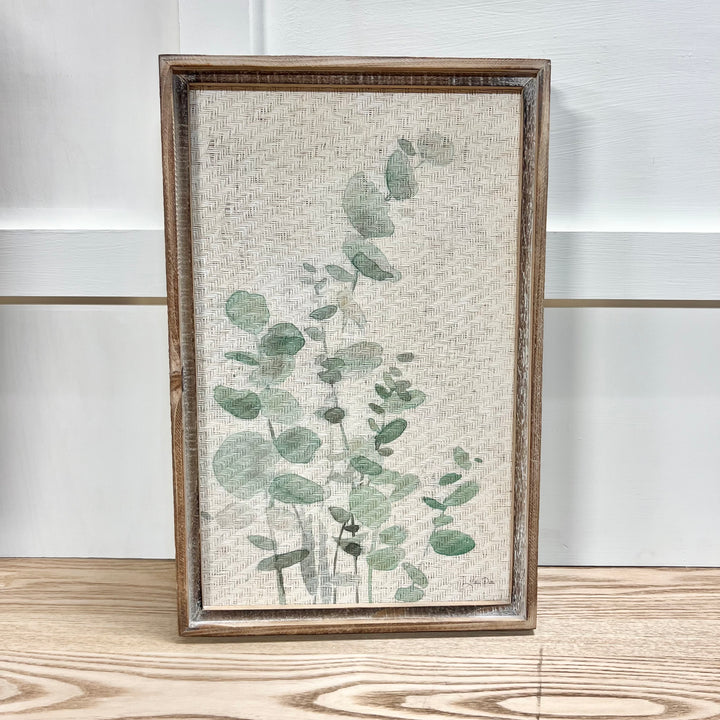 Textured Eucalyptus Wall Art