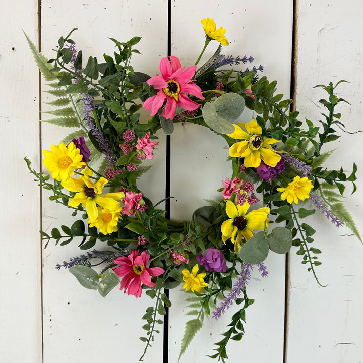 4.5" Vibrant Wildflower Candle Ring