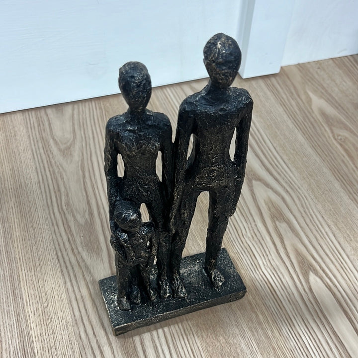 Black and Gold Family Figurine