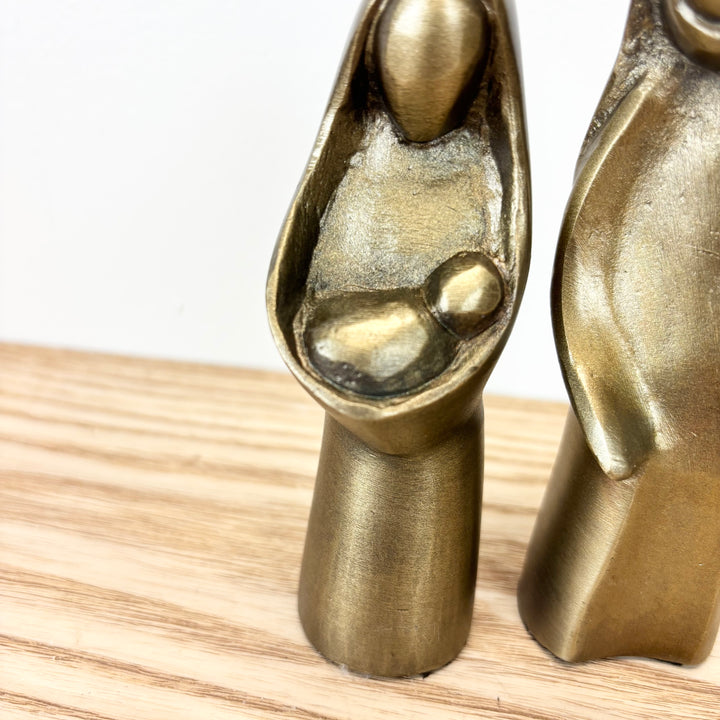 Antiqued Gold Holy Family Figurine Set