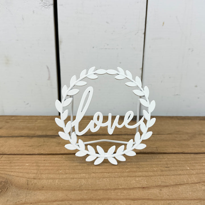 Small White Metal Signs