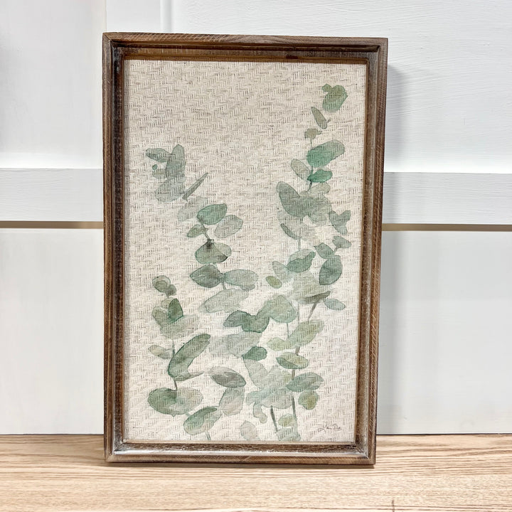 Textured Eucalyptus Wall Art