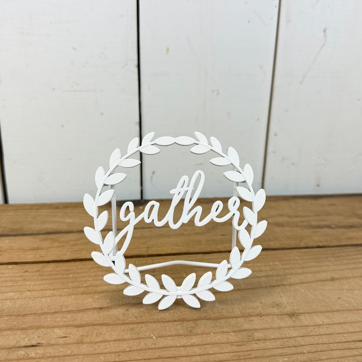 Small White Metal Signs