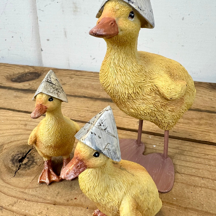 Resin Duck Figurines - Set of 3