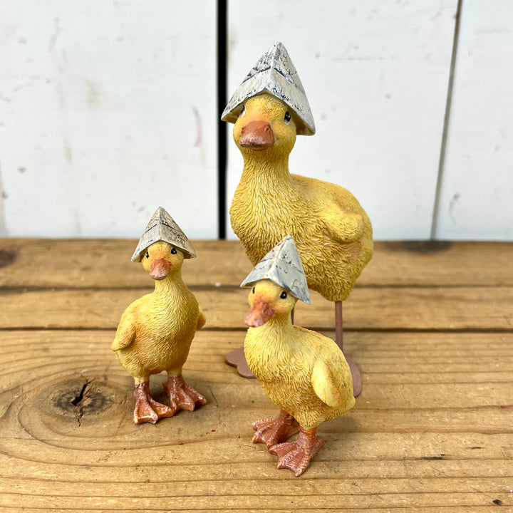 Resin Duck Figurines - Set of 3