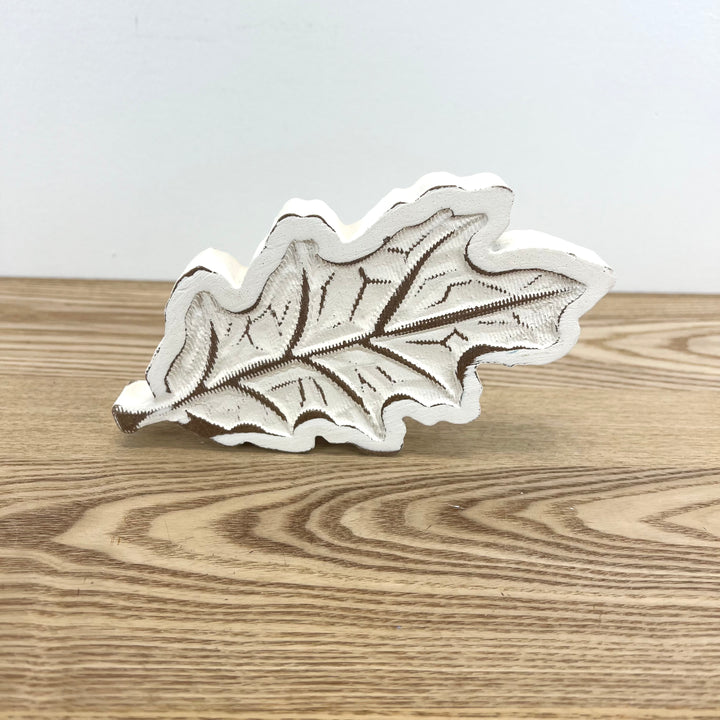 Carved Wooden Harvest Leaf, 2 Styles