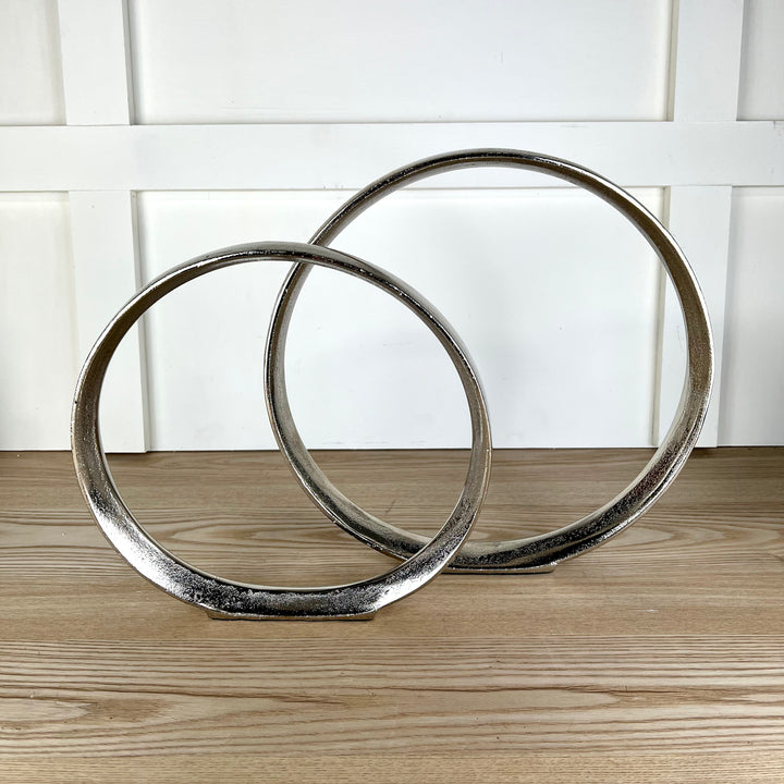 Silver Ring Sculpture Set