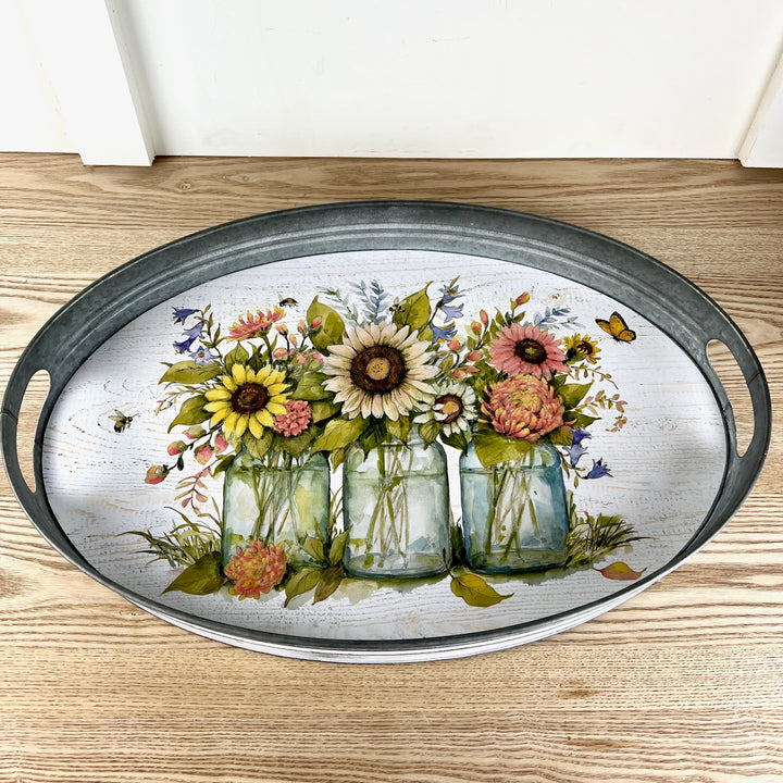 Sunflower Trays, Two Sizes Available