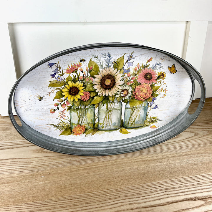 Sunflower Trays, Two Sizes Available