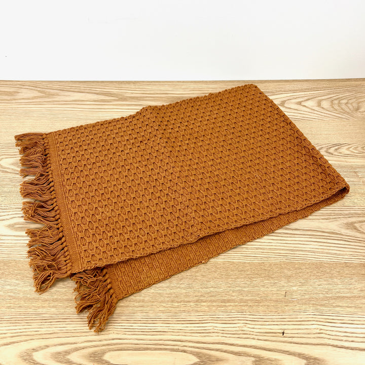 Rust Woven Table Runner
