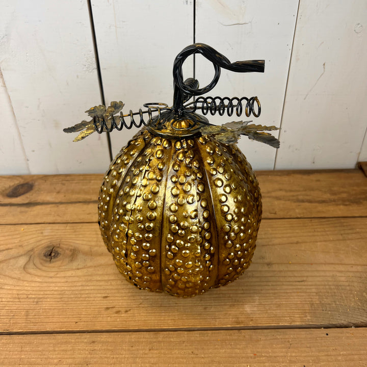 Gold Metal Pumpkins