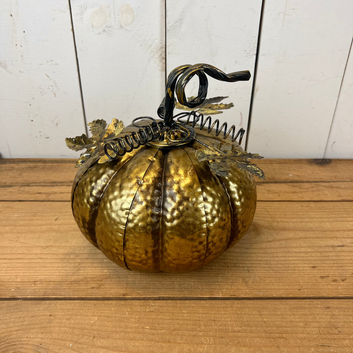 Gold Metal Pumpkins