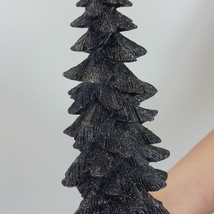 Black Glitter Trees