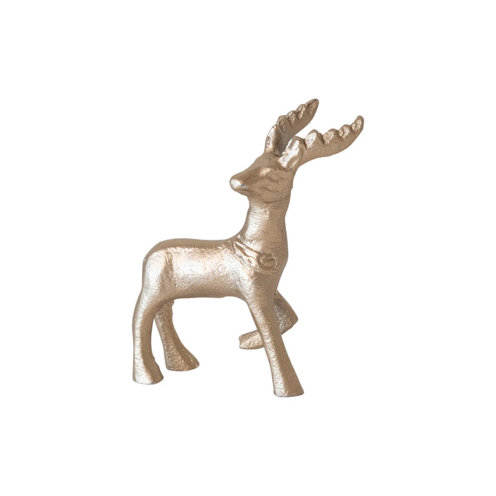 Cast Aluminum Reindeer, Champagne