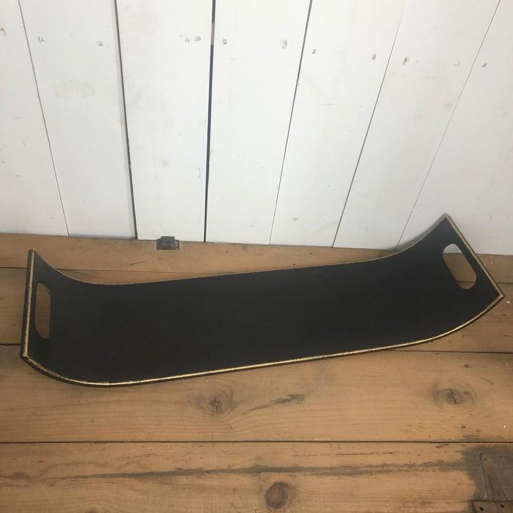 Black with Gold Accent Trays