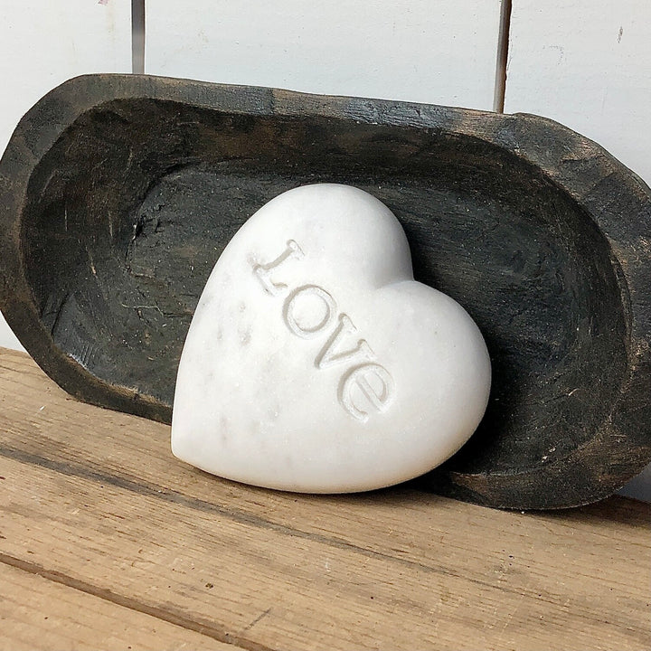 Soapstone Heart with "Love" Engraved