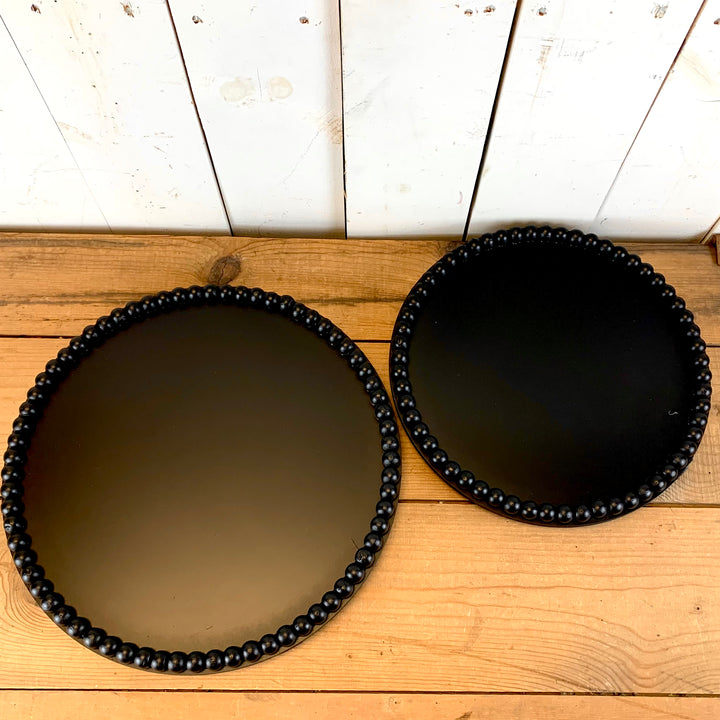 Black Beaded Trays
