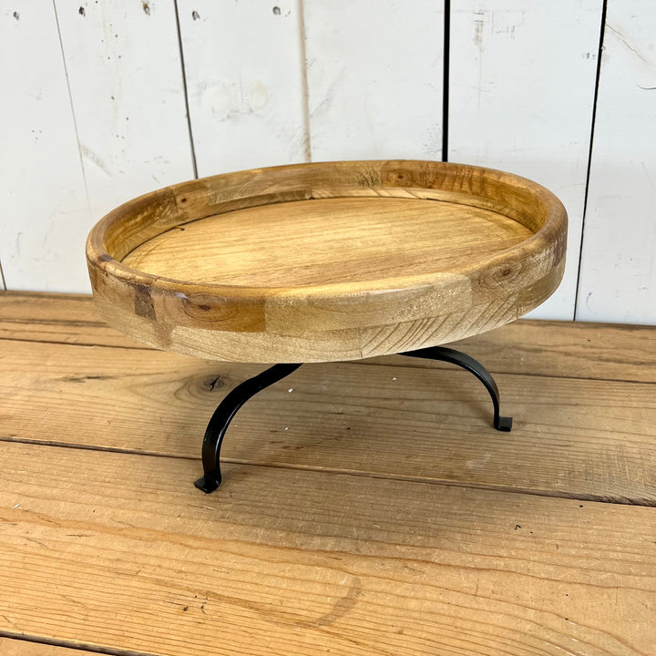Wood and Metal Cake Stand - Large