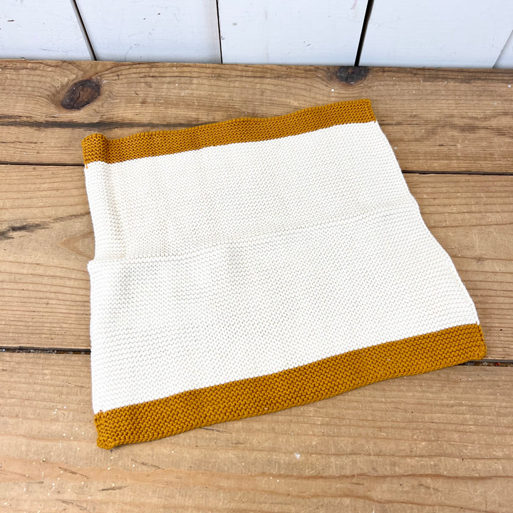 Cotton Dish Cloths/Wash Cloths Mustard and Cream
