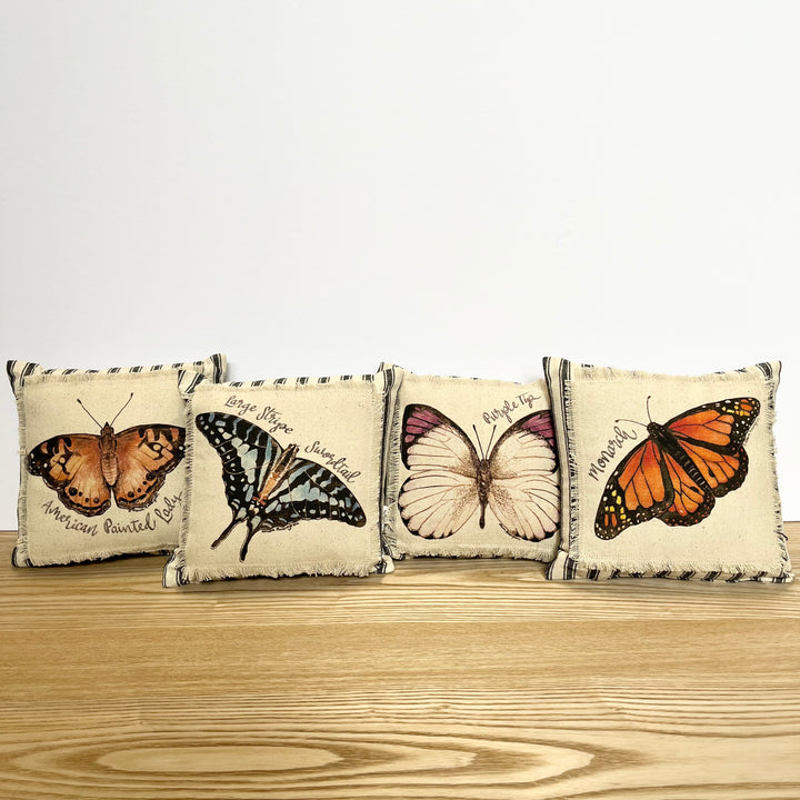 Watercolor Butterfly Mini Pillows
