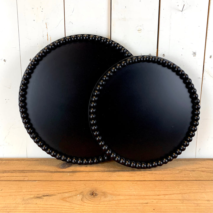 Black Beaded Trays