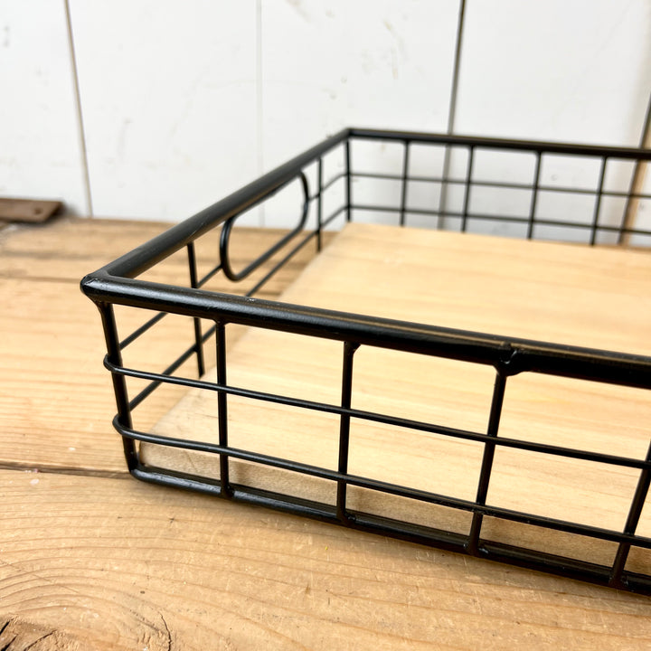 Wood and Metal Trays