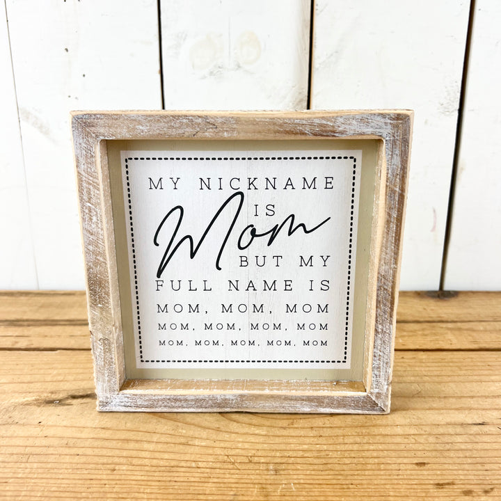 Reversible Mom Signage