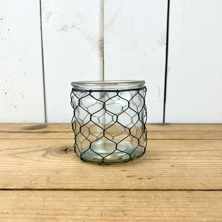 Candle Holder Poultry Wire Jar